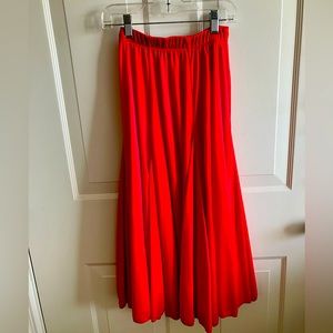 Red flamenco skirt